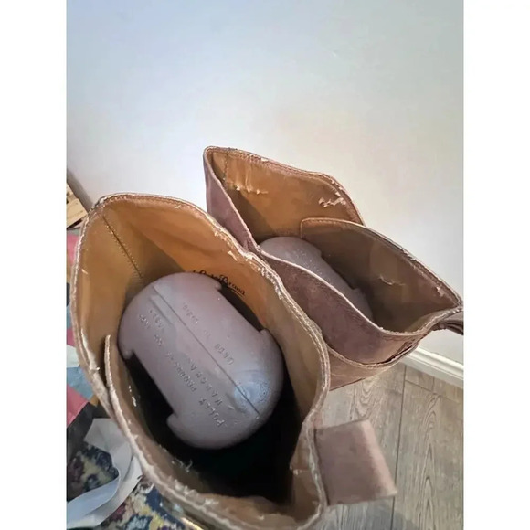 Lucky Brand Brown Leather Knee High Riding Boot Size 11M - Picture 7 of 9